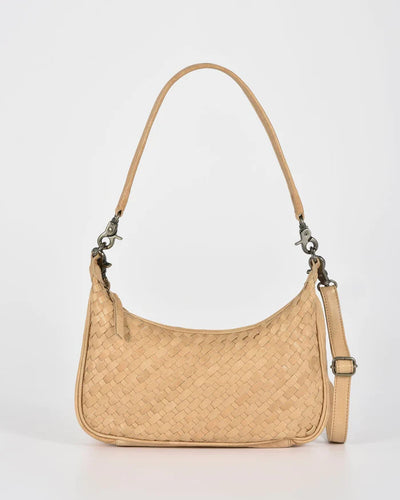 Hughes camel leather handbag