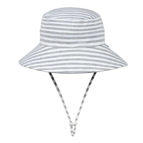 Grey stripe bucket hat