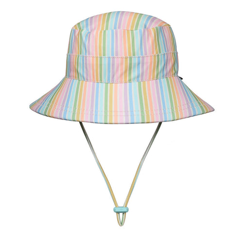 Rainbow bucket swim hat