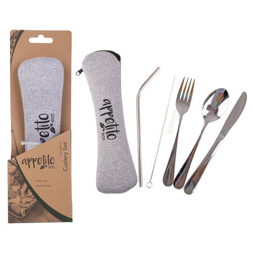 5 piece travellers cutlery set
