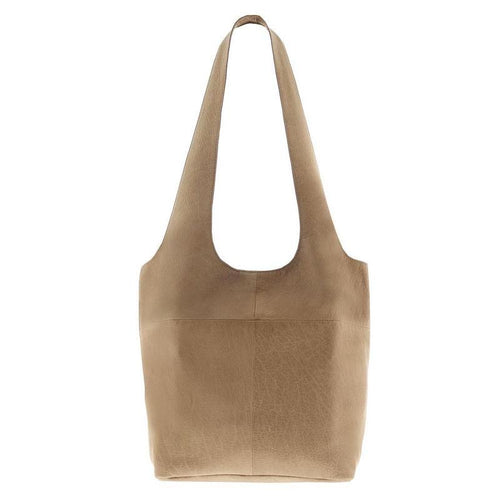 Sorell soft leather tote -Camel