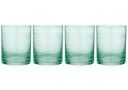 Linear etched green single tumbler