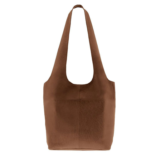 Cognac Sorell leather tote