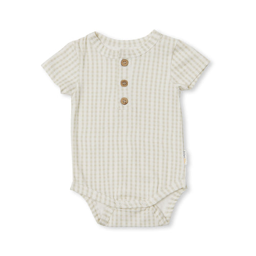 Sage gingham Jamie bodysuit