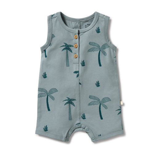 Palm days organic Henley growsuit