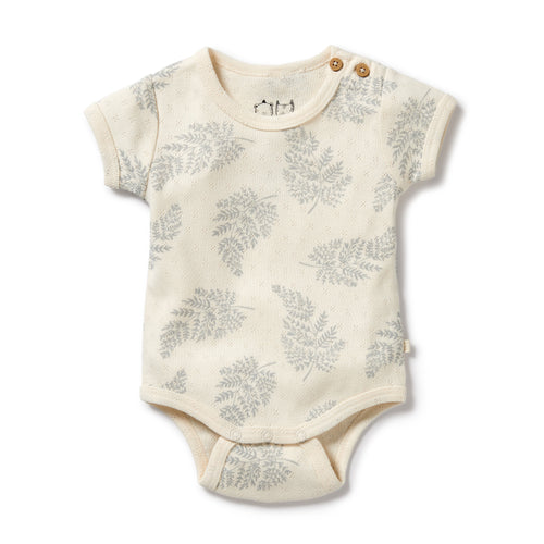 Forever ferns organic pointelle bodysuit