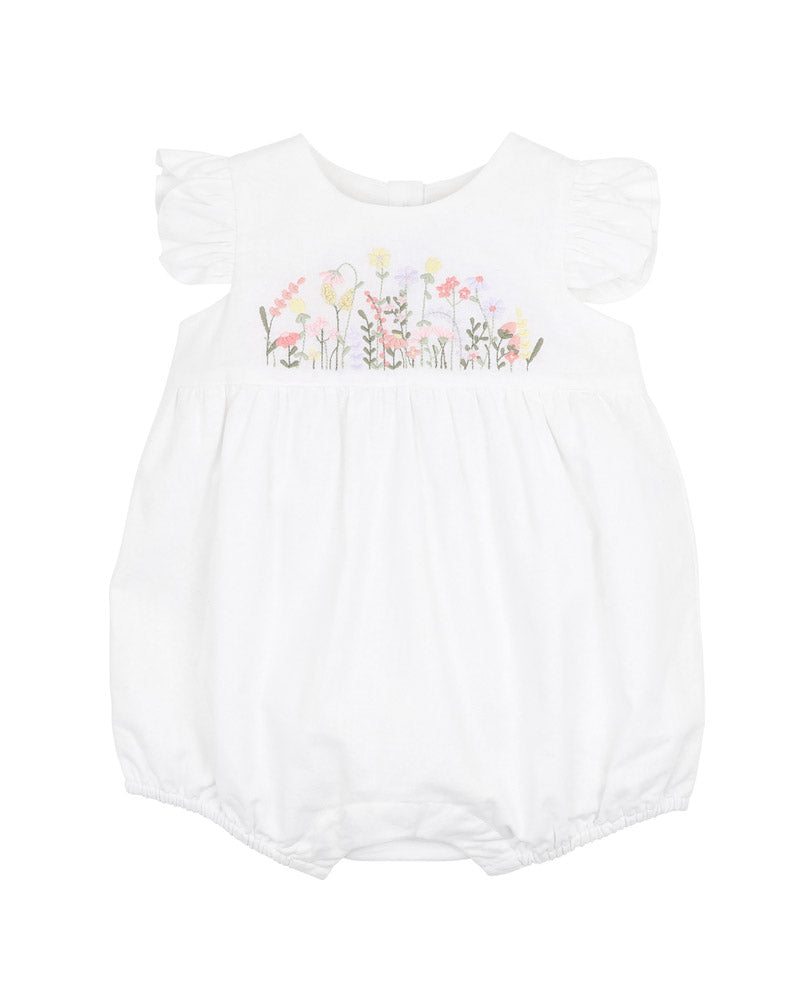 Florence hand embroidered romper