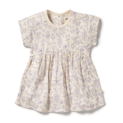 Flow organic crinkle dress