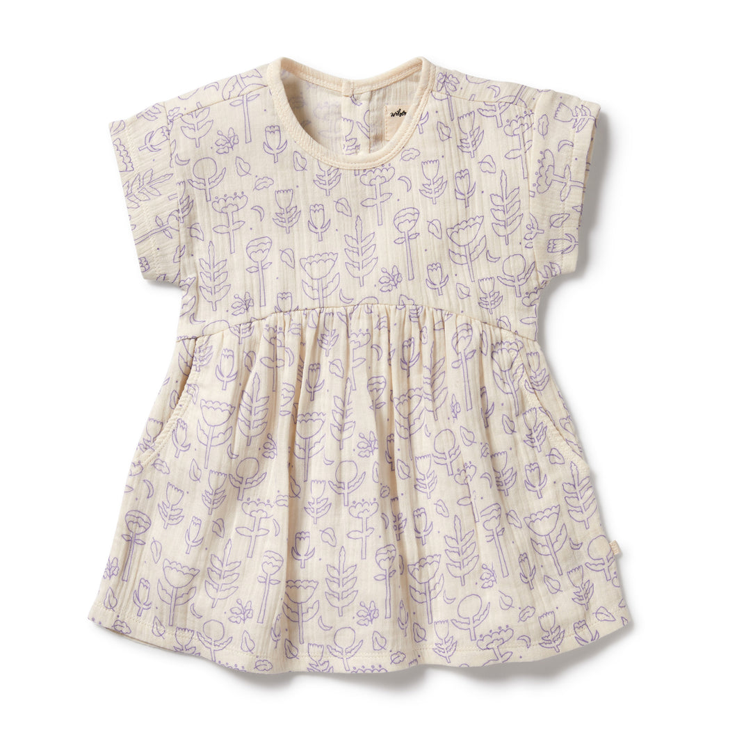 Flow organic crinkle dress