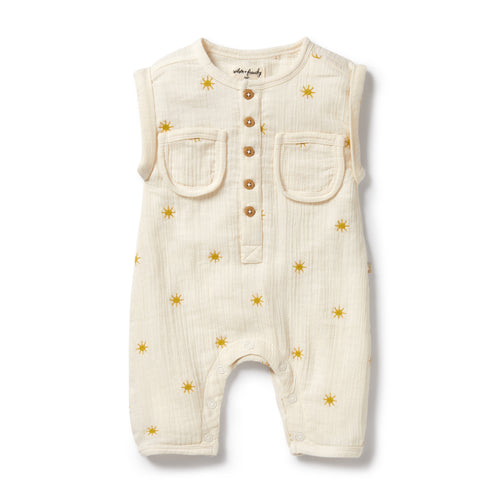 Sunshine organic crinkle growsuit