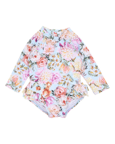 Evelyn long sleeve sunsuit