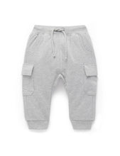 Load image into Gallery viewer, Grey cargo track pants