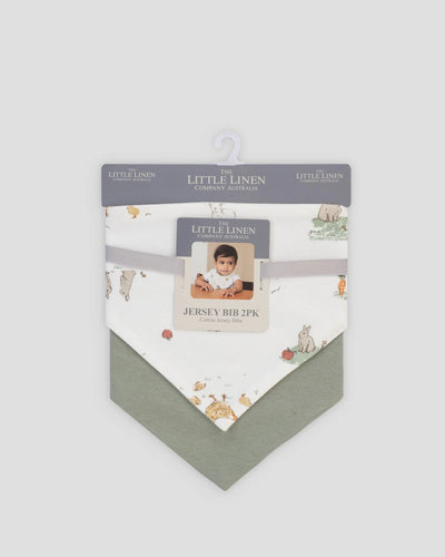 Farmyard lamb jersey bib 2 pk