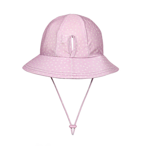 Lila bucket ponytail swim hat