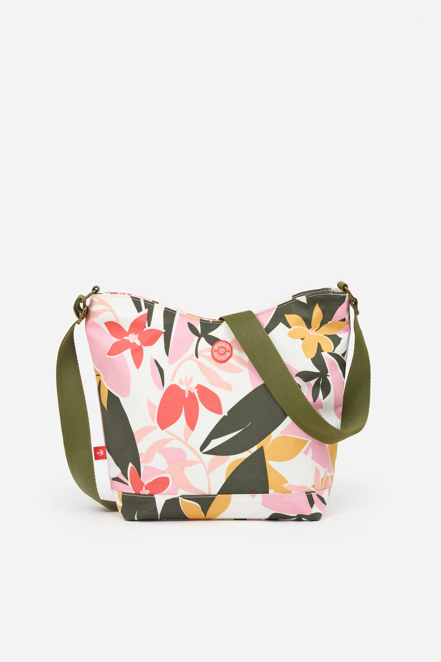 Tropical palms hobo bag