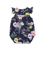 Load image into Gallery viewer, Navy floral playsuit