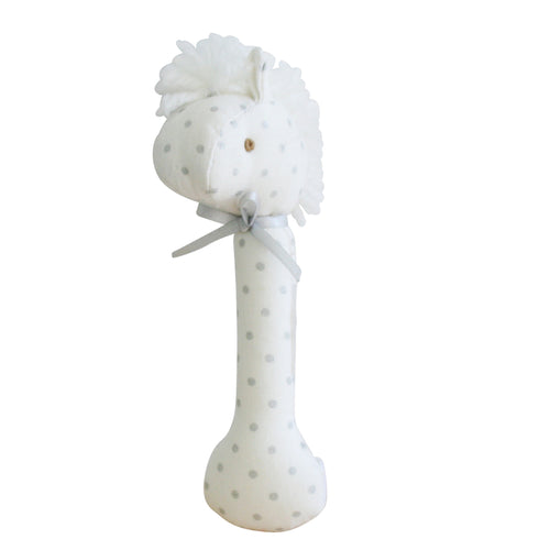 Horse stick rattle spotty blue