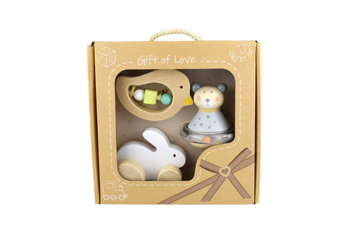 Bunny bird bear baby gift set